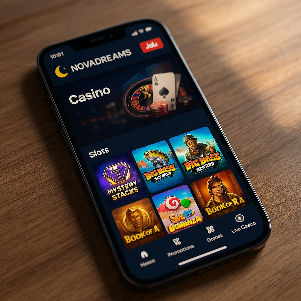 NovaDreams - Mobile Platform - Responsive Casino Gaming